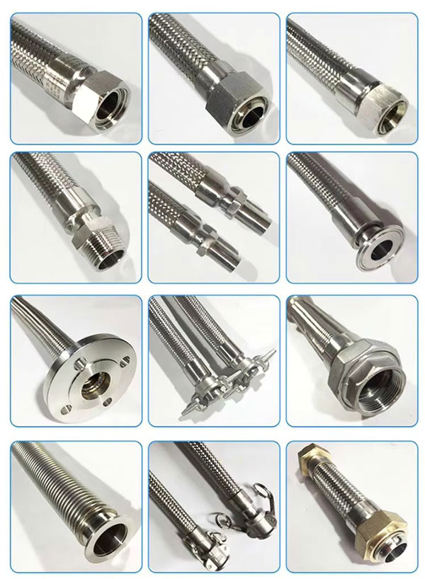 End Fittings for PTFE Convoluted Hose